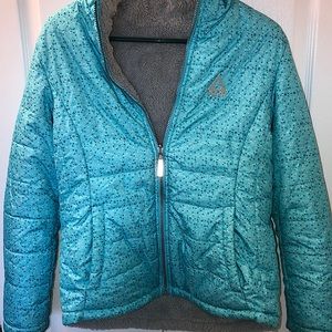 Winter’s coming. Out grew, ski bib, L 10-12